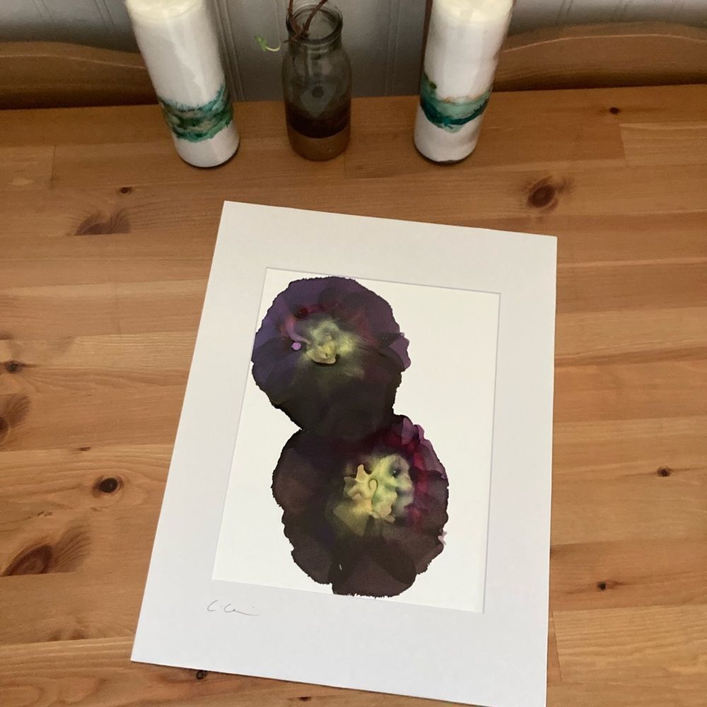 New Original Signed Artwork Alcohol Ink on Paper